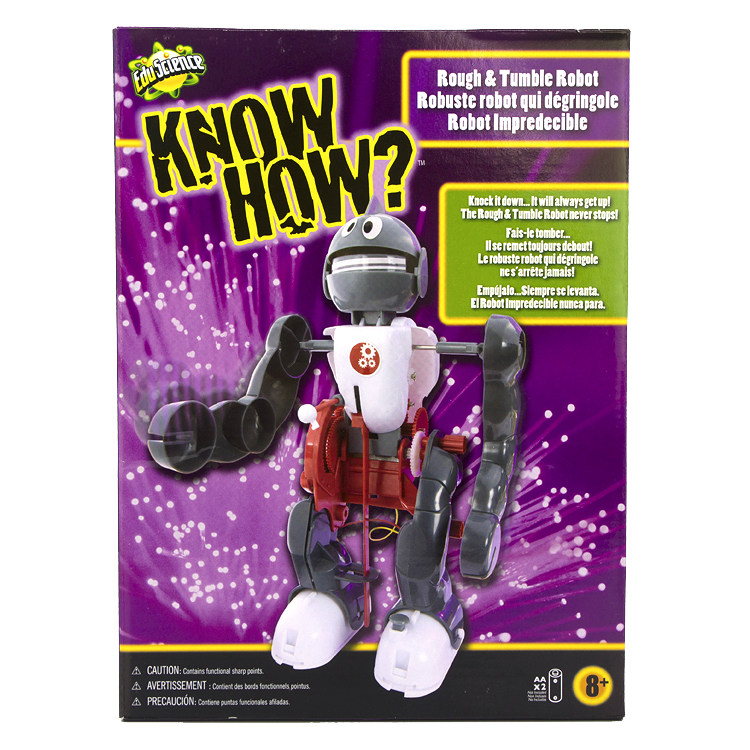 Edu Science Know How to assemble DIY electronic building blocks electric flip and bucket dancing gear robot-Taobao