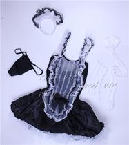 CarolVIP new European and American foreign trade original single perspective harness with dress and skirt sm eroy lingerie maid maid