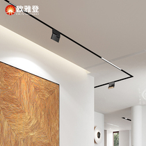 Surface mounted hanging line magnetic track light LED line rail spot light Restaurant bar office long slide rail shape