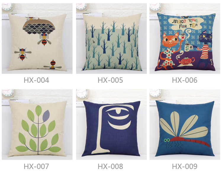 Gối không có lõi gối sofa đệm bao văn phòng trở lại bông và vải lanh gối gối dựa lưng