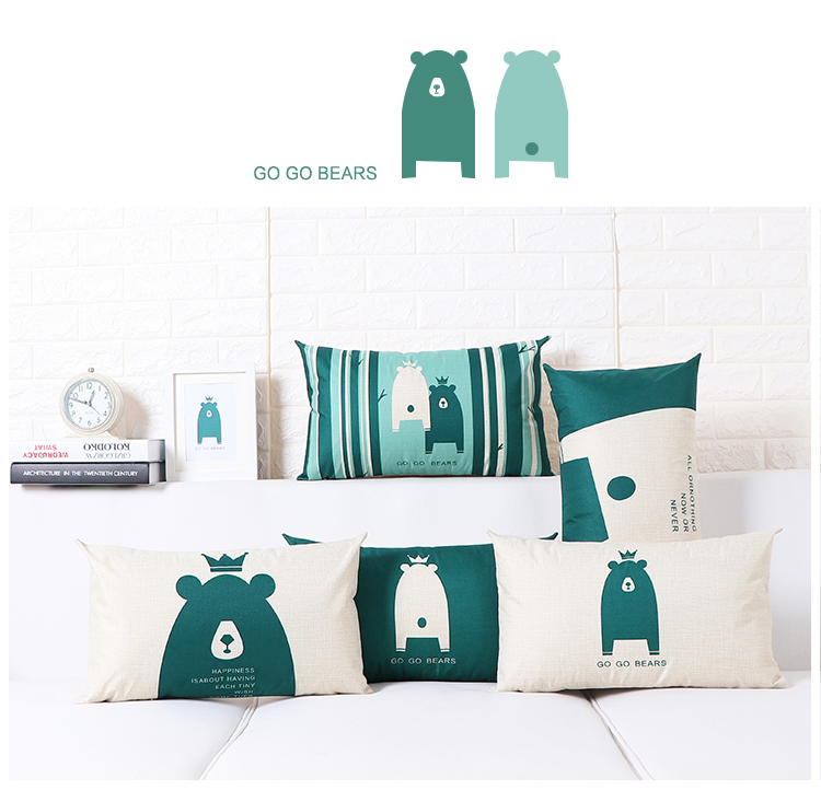 gối hình chữ nhật bao gồm trên ghế sofa bông thắt lưng văn phòng gối đệm bao gồm tàu ​​chở ô tô với bộ tựa lưng gối của lanh - Trở lại đệm / Bolsters gối ôm ghế sofa