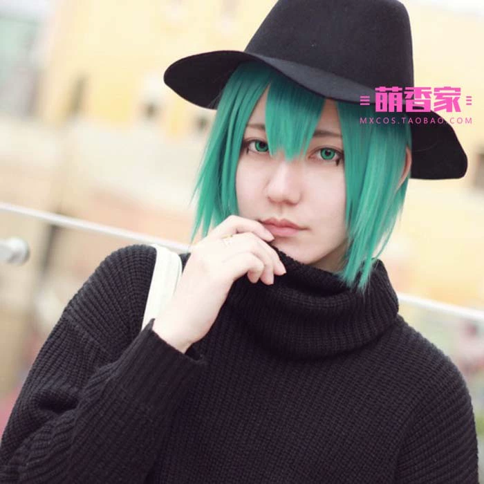 Gia đình Mạnh Tường gia sư Reborn Frog Fran mặt xanh ngắn tìm thấy bộ tóc giả cosplay - Cosplay