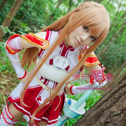 Sword Art Online Asuna cos tóc giả Yuki Asuna Kanacha Super Original cosplay tóc giả - Cosplay