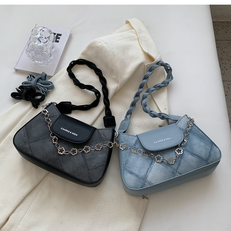 Retro shoulder bags, underarm small square bags
