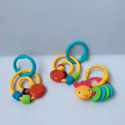 Baby hand grip color circle small ring ring bell baby hand grip play bed hanging