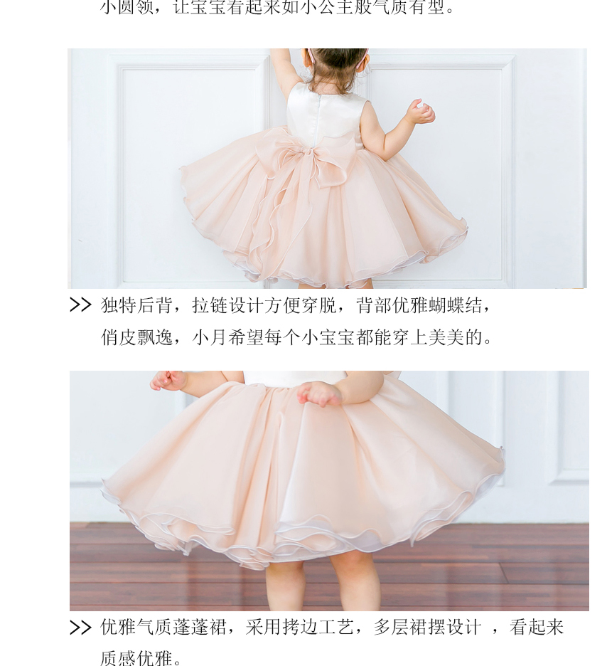 Trẻ em váy công chúa váy cô gái fluffy sinh nhật buổi tối trang phục piano trang phục hoa nhỏ cô gái đám cưới mùa hè - Váy trẻ em váy ren đẹp nhất cho bé gái