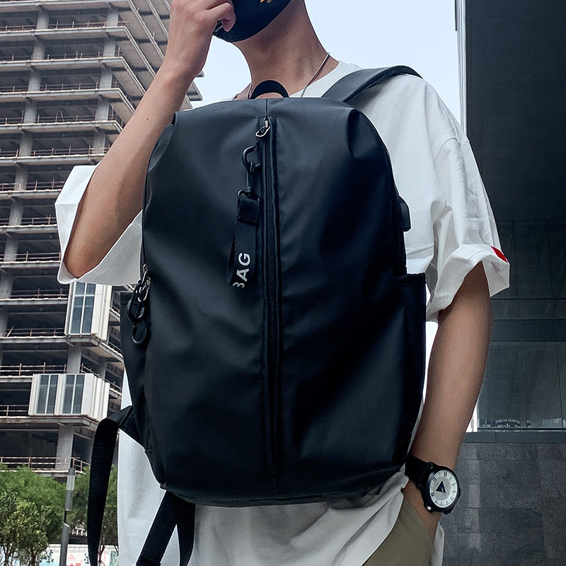 Double Shoulder Bag Men's New Brief Fashion Large Capacity Campus Middle School Students School Bag Casual Trend Travel Couple to Shoulder Bag