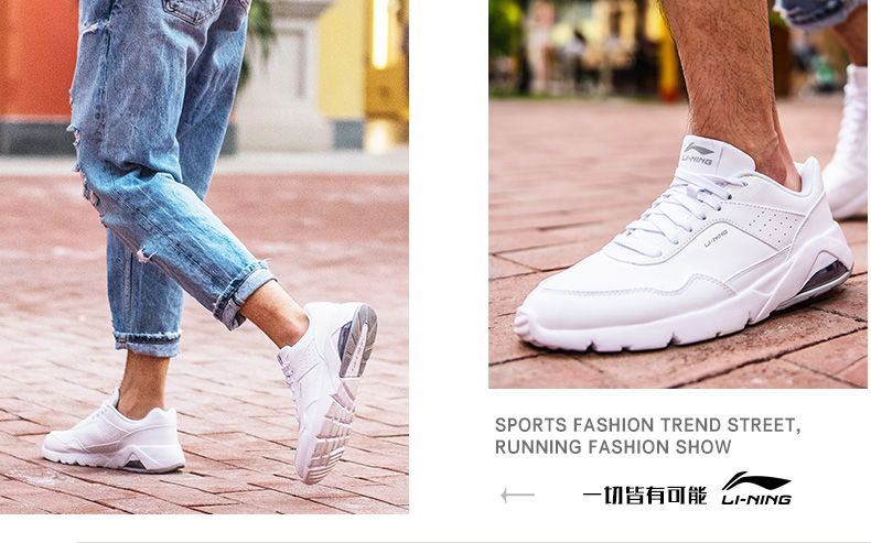 Mẫu xuân hè 2018 Li Ning nam và nữ cùng nhóm mua giày thể thao mang giày chạy bộ ARCM082-1 giày nữ thể thao