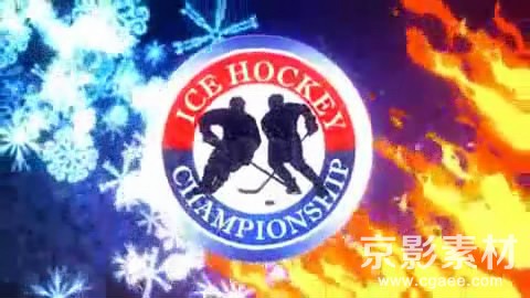 AE模板-冰上曲棍球赛宣传片头 Ice Hockey Championship