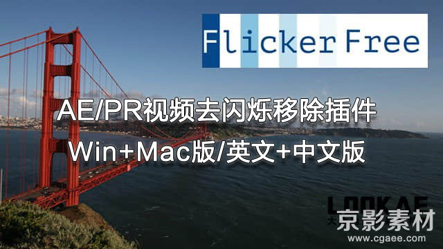 AE插件PR插件-Flicker Free v1.16 Win/Mac 视频去闪烁移除插件英文/中文版