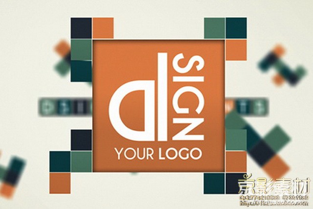 AE模板-像素组合Logo标志展示片头 pixel