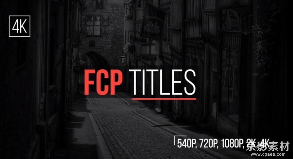 FCPX插件 FCP Titles V1-50组4K简洁文字标题字幕条动画预设Final Cut Pro X 插件