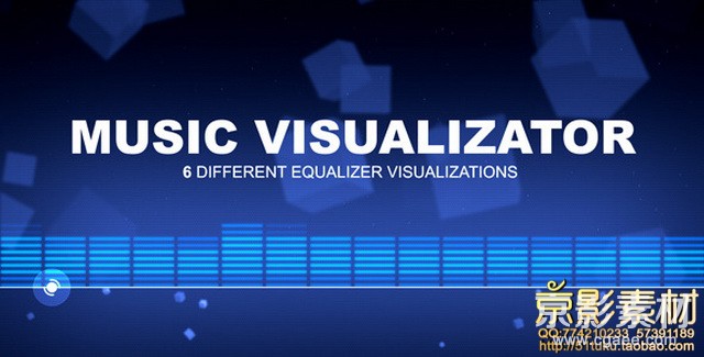 AE模板-音乐可视化音符跳动元素模板 Music Visualizator