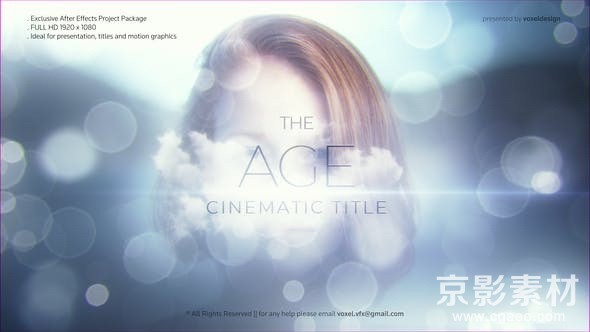 AE模板-时代人物电影标题开场展示 The Age Cinematic Title 26331365