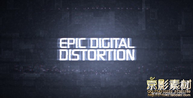 AE模板-史诗数字标题混乱失真效果片头 Epic Digital Distortion