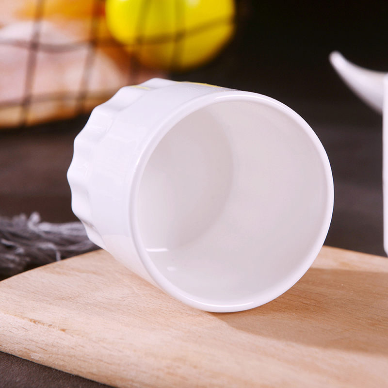 Household pure white ipads China cup ultimately responds cup hotel hotel jingdezhen ceramic glass creative contracted tea cups