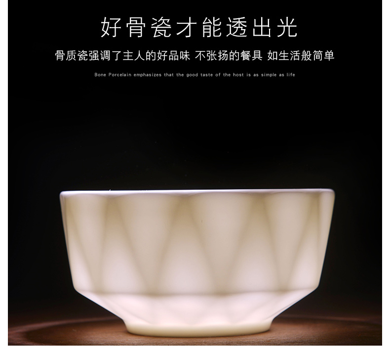 Nordic ipads bowls of jingdezhen hotel move creative rice bowls of household pure white ceramic tableware rainbow such use