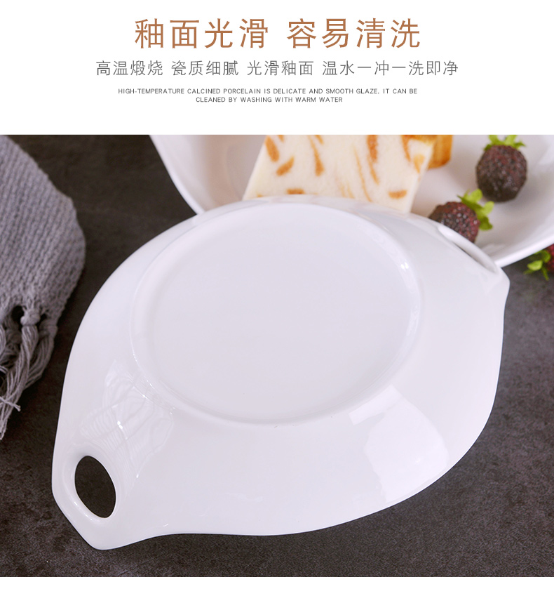 Hotel Japanese - style meal plate creative ipads porcelain ears pan household ceramics baked food dish western salad soup plates