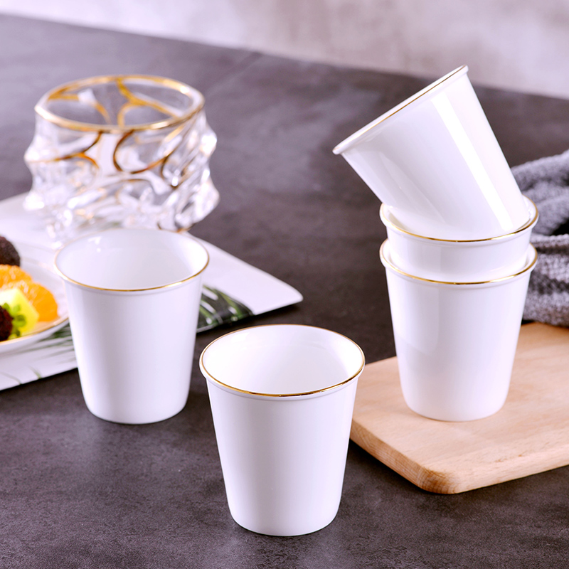 Creative manual gold 】 【 ceramic cups water cup ipads porcelain cup of milk coffee cup home wine cup