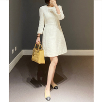 Annalemon crossing into the elegant) full mouth granny tweed dress