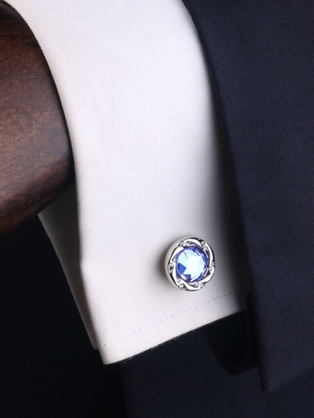French-Style Shirt Cufflinks, Formal Suit Long-Sleeve Double-Layered Folding Cufflinks, Men's Business Wedding Event Cuff