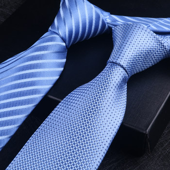 Formal Business Suit Shirt, Mulberry Silk Tie, Genuine Silk Tie, No-Tying Lazy Style, Work, Wedding, Groom, Hand-Tied