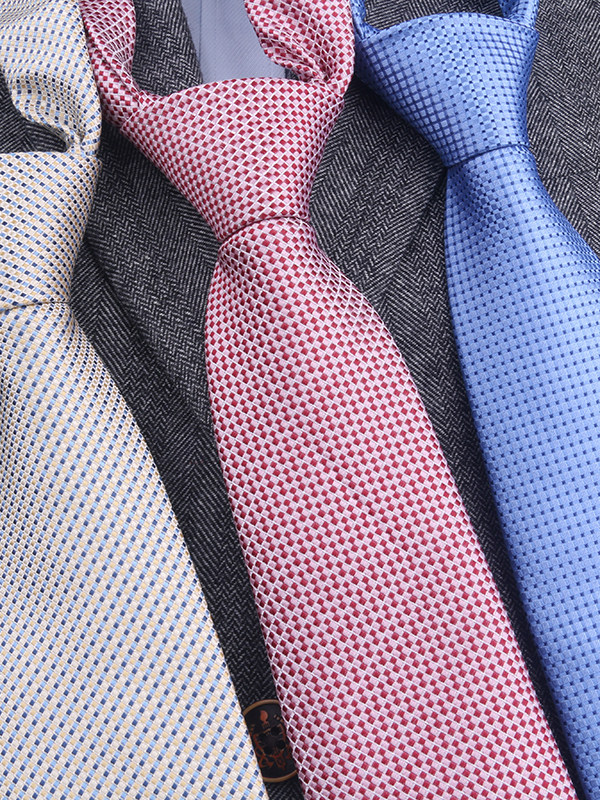 Silk Mulberry Silk Men's Formal Business Banquet High-End Hand-Tied Pink Blue Off-White Casual Banquet Tie