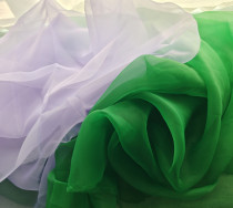 Organza complexion dark green purple black and white transparent hard yarn tulle wedding background decoration childrens clothing fabric hand fabric