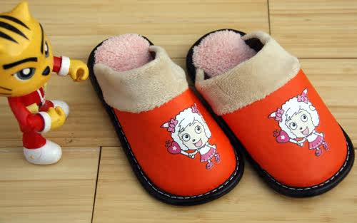 Pantoufles enfants en cuir synthétique pour hiver - semelle tendon - Ref 1026392 Image 5