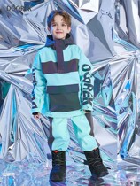 New Childrens Reflective Colorful Ski Ski DoOREK Mushroom Head Skit Double thicker Waterproof 15K Warm
