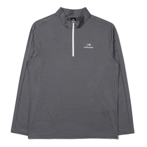 EIDER Korea 22 Spring Men Outdoor Classic Sign Comfort Regular Basic LONG SLEEVE SEMI-ZIP T-SHIRT