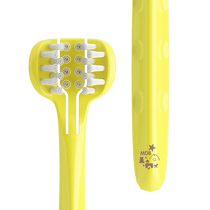 mdb baby toothbrush cleaning mouth baby child tri - toothbrush 0 - 3 - 6 - 9 years old soft hair toothbrush training brush