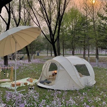 1m shelter | Korean web Red speed open camping tent outdoor folding fully automatic portable breathable rain-proof