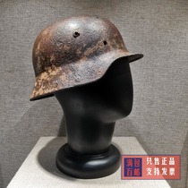 Red collection of old items from the Anti-Japanese War period M35 helmet domestic legacy number 2967 original fidelity