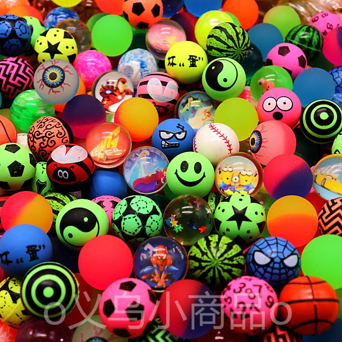 No. 32 Hybrid Jump Ball One-yuan Gashapon Machine Jump Ball Jump Ball Smiley Jump Ball Baseball Luminous Ball