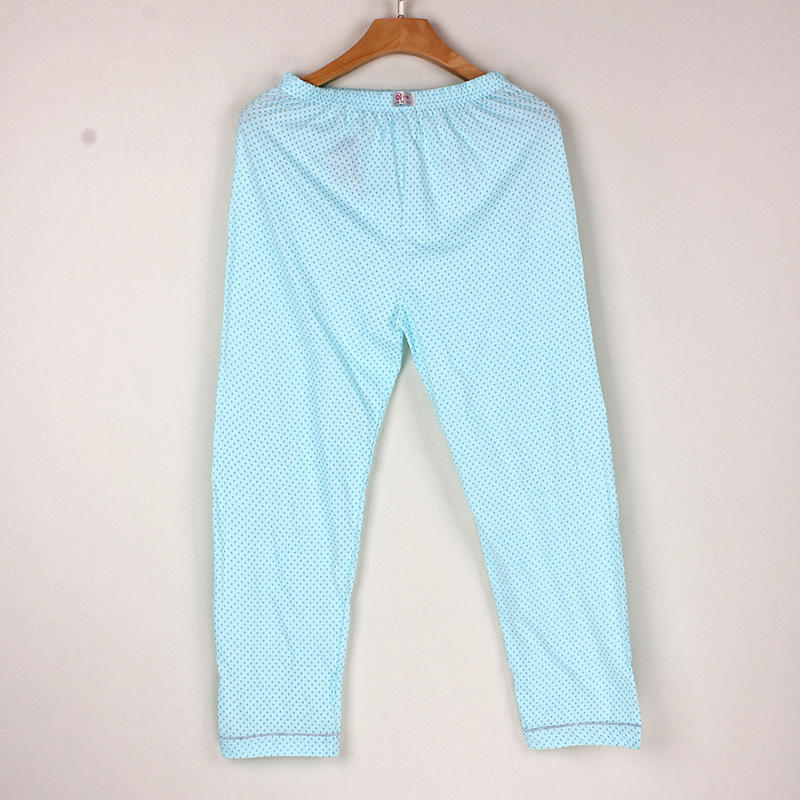 Mùa xuân và mùa hè đồ ngủ người cao tuổi của phụ nữ quần cotton mỏng lỏng kích thước lớn in bà già nhà quần quần điều hòa không khí quần lót nam