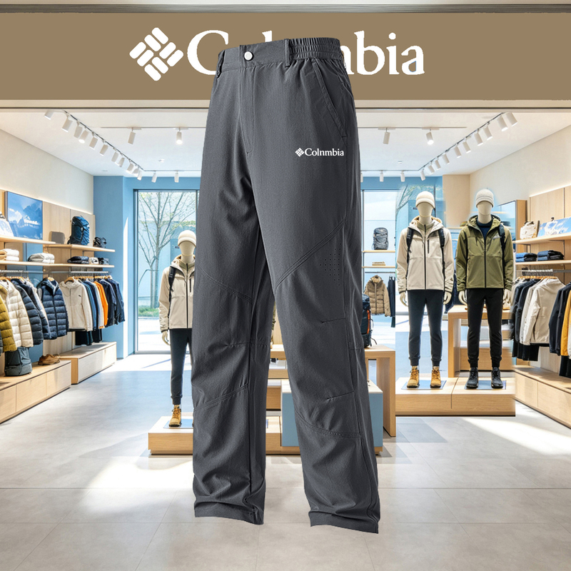 Colombian Outdoor Quick-Dry Pants for Men, Summer Breathable Lightweight Stretchy Hiking Pants, Mountaineering Sports Trekking Straight-Leg Long Pants