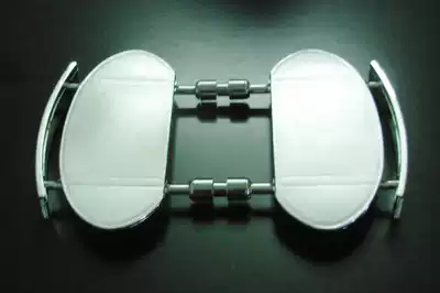 Double-sided shoe support wooden shelf footwear clothing mall shelf