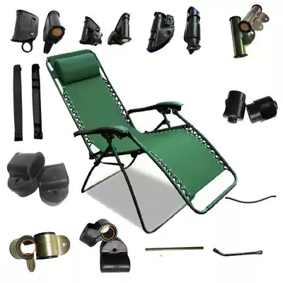 Rattan chair, beach leisure seat, armrest connector, metal brake buckle, folding recliner accessories, lock round tube