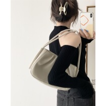 ICTS Whether the reunion is not as good as first encounter with milk curry black open-shoulder semi-high collar pit bar conspicuous and underhand jersey