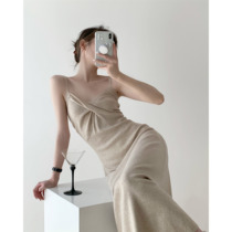  ICTS eyes no one around you rice variegated gentle little sexy chest new knot suspender knitted skirt