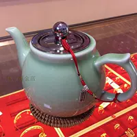 Заварочный чайник, красные счеты, серебро 925 пробы