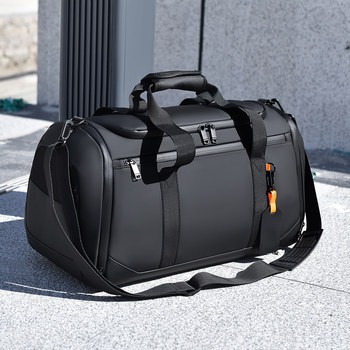Travel bag, men's and women's wet and dry separated shoe compartment, large capacity