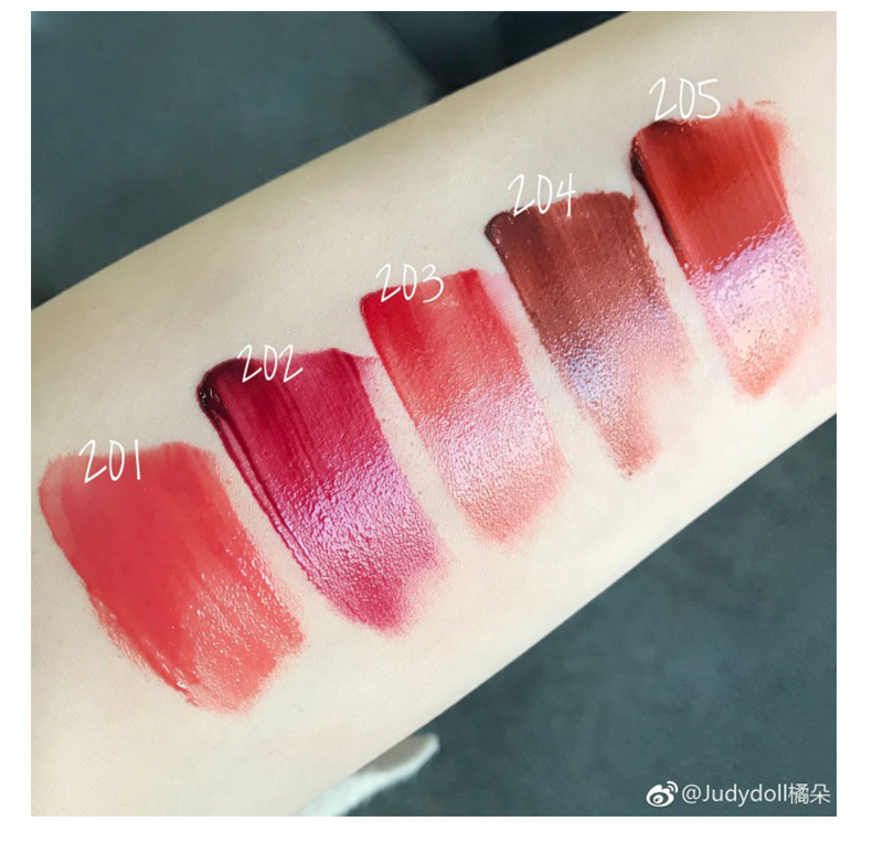 Judydoll cam gương môi men nước thủy tinh thối cà chua đào màu hydrating lip gloss 205 210 216 - Son bóng / Liquid Rouge 	son bóng black rouge	