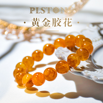 PLSTONE Purines Lucky Crystal Natural 7A Gold Gam Hair Crystal Bracelet Bracelet Hand String Female