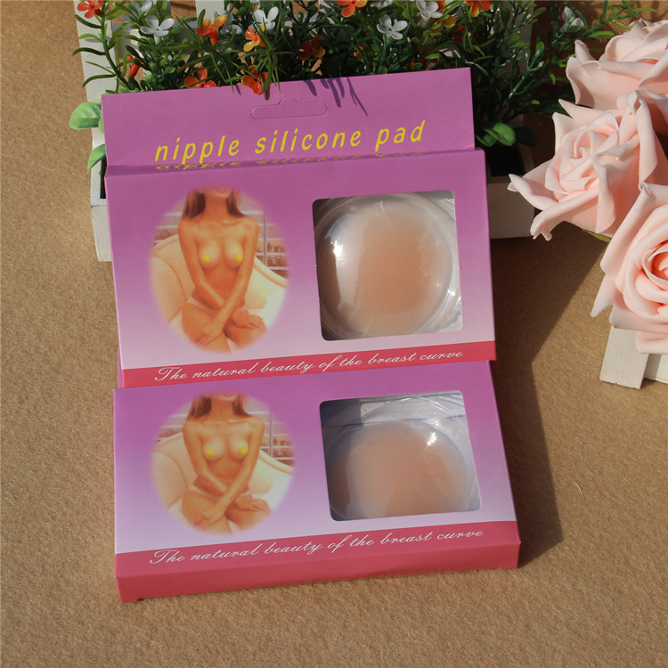 Mùa hè silicone chống chói núm vú Vô hình miếng dán ngực Silicone chống sưng núm vú (cặp) Hoa tròn miếng dán đầu nhũ hoa