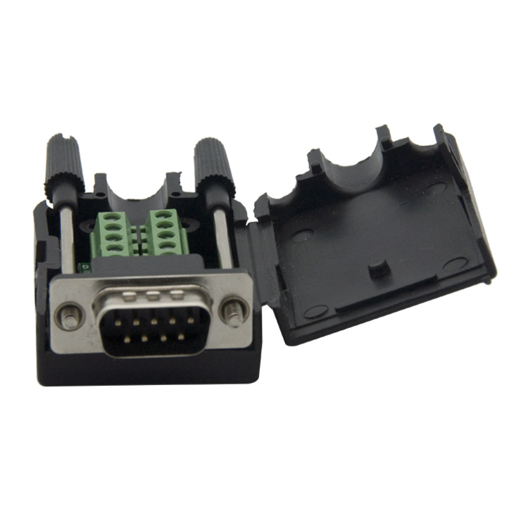 Welding-free serial port head DB9 RS232 RS485 RS485 plug male head