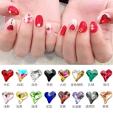 Бриллиантовый алмаз для маникюра в форме сердца для ногтей в виде сердечка, аксессуар, лак для ногтей, 9mm, 30 шт