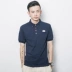 Mùa hè phiên bản mới của Hàn Quốc với màu rắn Áo thun nam tay ngắn áo phông có cổ Polo