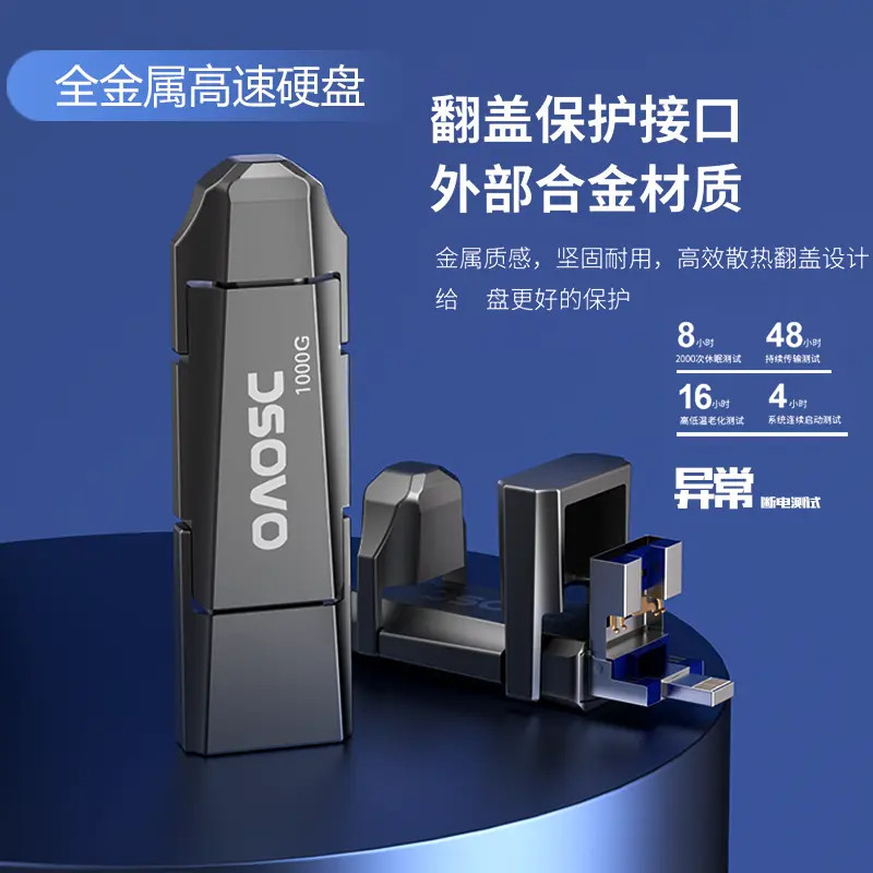 Мобильный телефон Aoshike U disk Mecha small hard disk поддерживает хранение резервных копий фотографий USB флэш-накопитель для мобильных телефонов Apple и Android